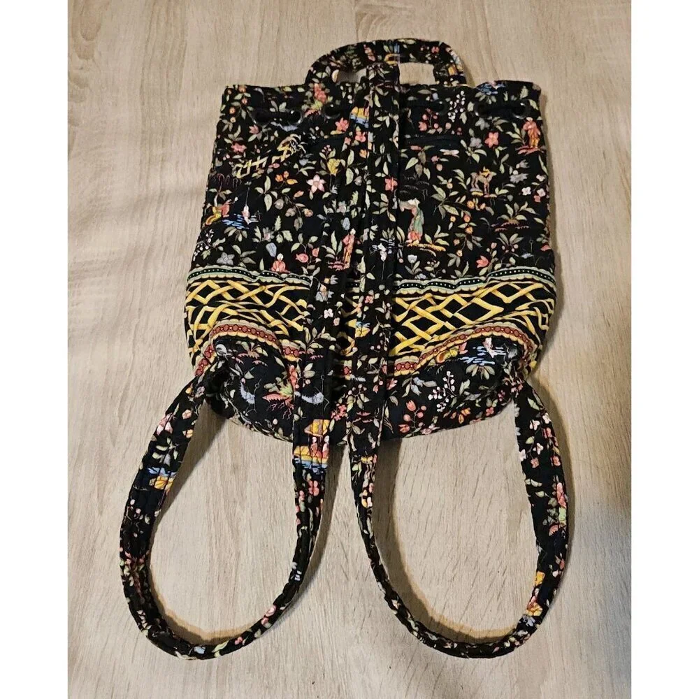 Vera Bradley Ming Oriental Print Mini Backpack Black
